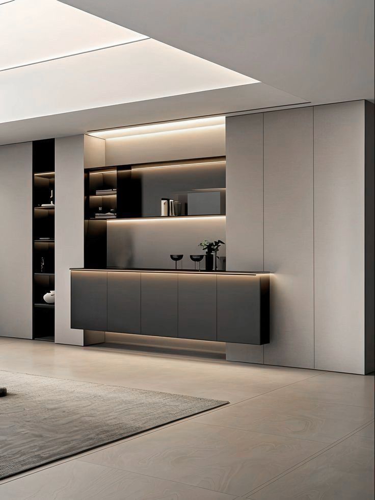 Tủ bếp nhôm tổ ong màu xám sang trọng