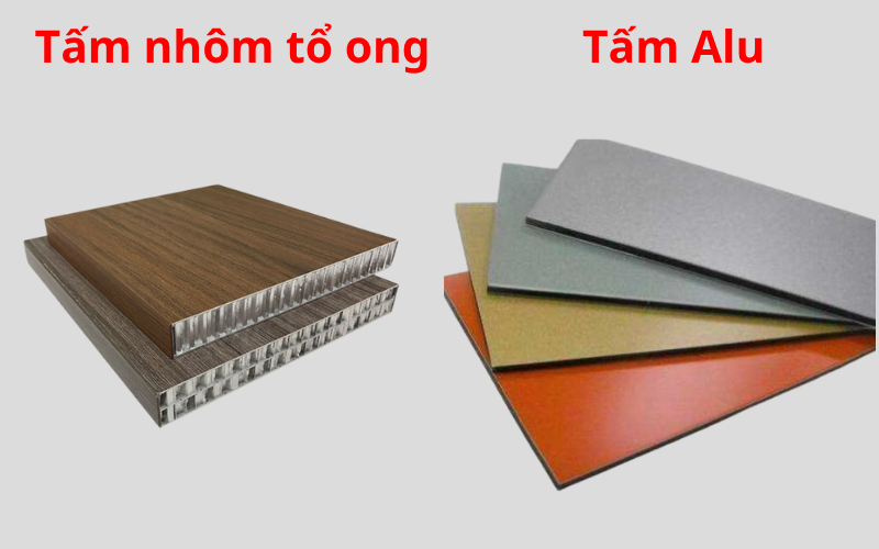 Tấm nhôm tổ ong và tấm Alu